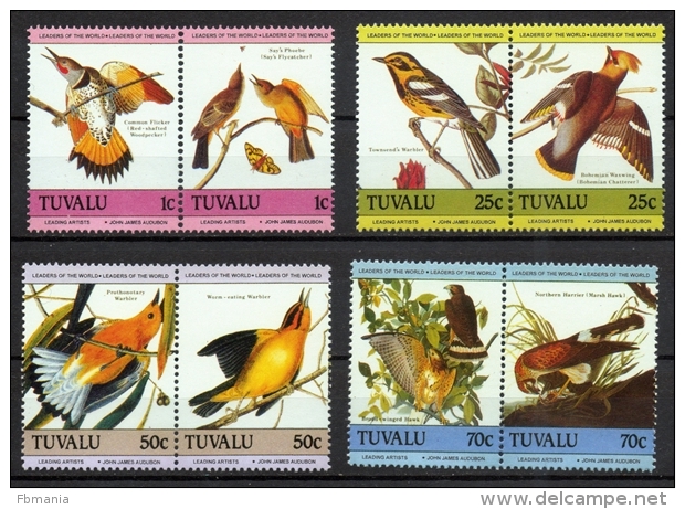 Tuvalu 1985 -  Bicentenario Della Nascita Di John James Audubon Bicentennial Of The Birth Uccelli Birds MNH ** - Tuvalu