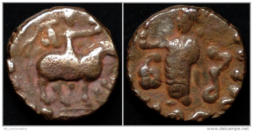 Indo-Scythian Kingdom Azes Billon Drachm - Indische Münzen