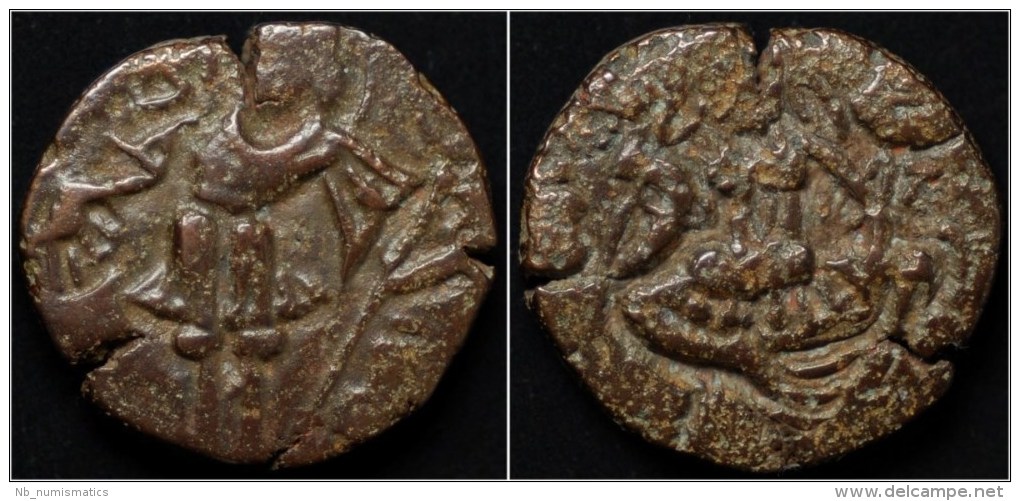 Alchon Huns Hephtalite Toramana II AE Stater - Oosterse Kunst