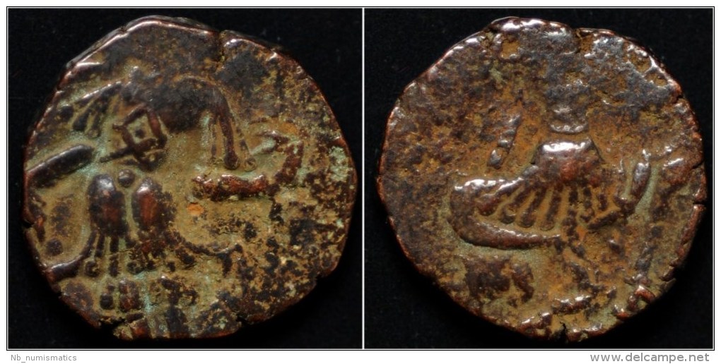 Alchon Huns Hephtalite Toramana II AE Stater - Orientale