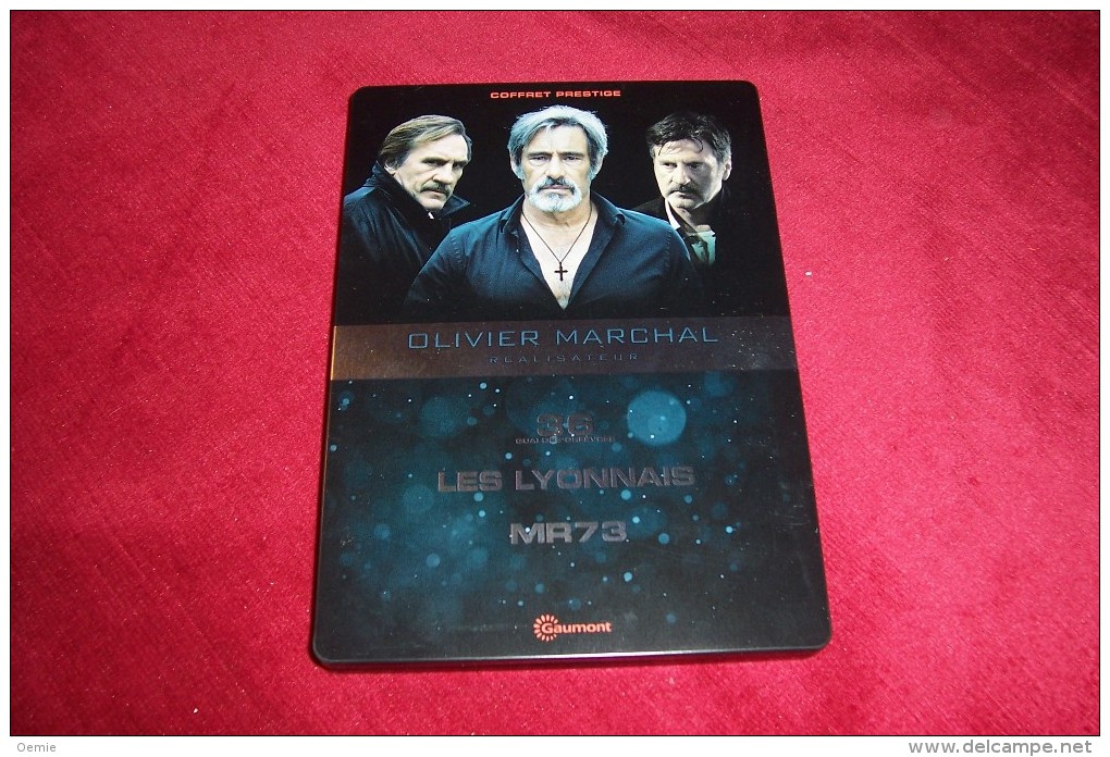 COFFRET PRESTIGE  OLIVIER MARCHAL   °° 3 FILMS  ° 36 QUAI DES ORFEVRES  + LES LYONNAIS + MR 73 - Crime