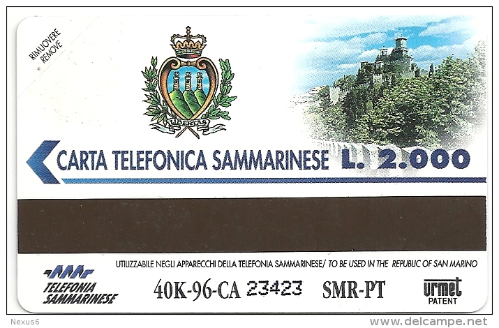 San Marino - Telefonia Sanmarinese - Pronto, Chi Parla (Pisa), 40.000ex, 2000L, Urmet Mint - San Marino
