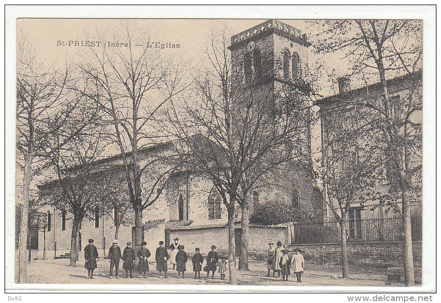 ISERE SAINT PRIEST EGLISE PLAN ANIME - Autres & Non Classés