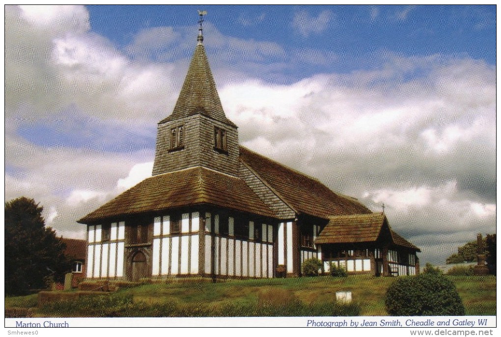 Postcard - Marton St. James & St. Paul's Church, Cheshire. A - Other & Unclassified