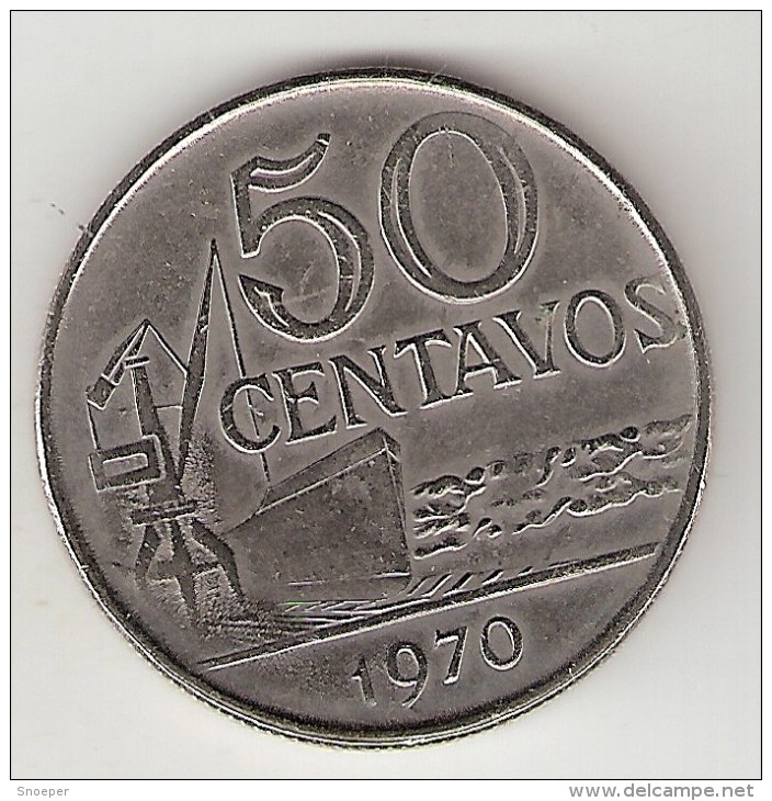 Brazil 50 Centavos 1970 Km  580a - Brésil