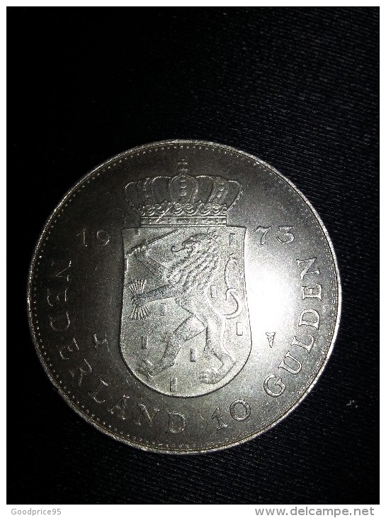 PAYS-BAS 10 GULDEN 1973 EN SUP - Monedas En Oro Y Plata