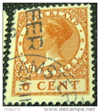 Netherlands 1924 Queen Wilhelmina 6c - Used - Oblitérés