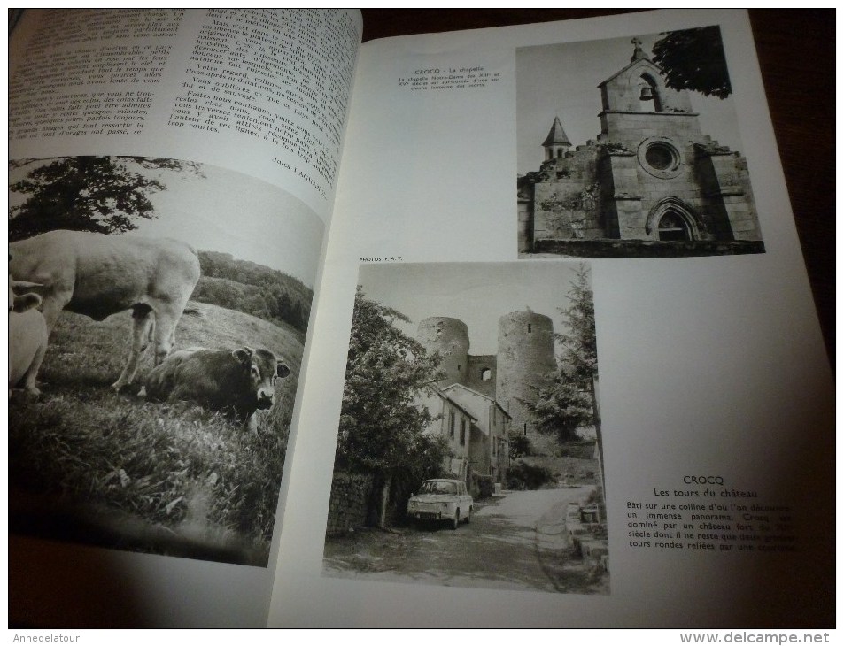 1968  LA FRANCE A TABLE : La CREUSE (Aubusson, Evaux-les-Bains,Crocq, Glenic, Felletin,Fresselines, Une Paire De Boeufs - Autres & Non Classés