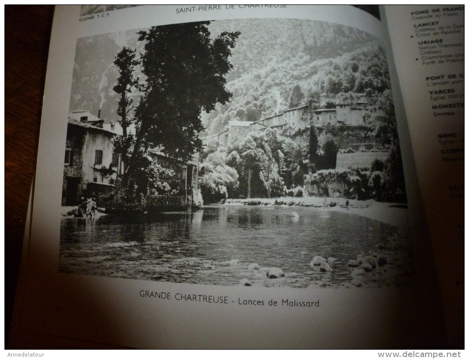 1968  LA FRANCE A TABLE :  l' ISERE (Vienne, Grenoble, Grande Chartreuse, Les 3 Pucelles , Glacier du Chardon...etc