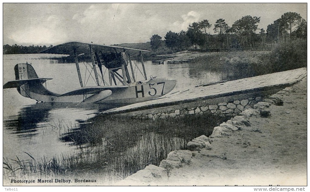 Contau Hourtin - Centre école D'aviation Marine - Un Hydravion - Autres & Non Classés