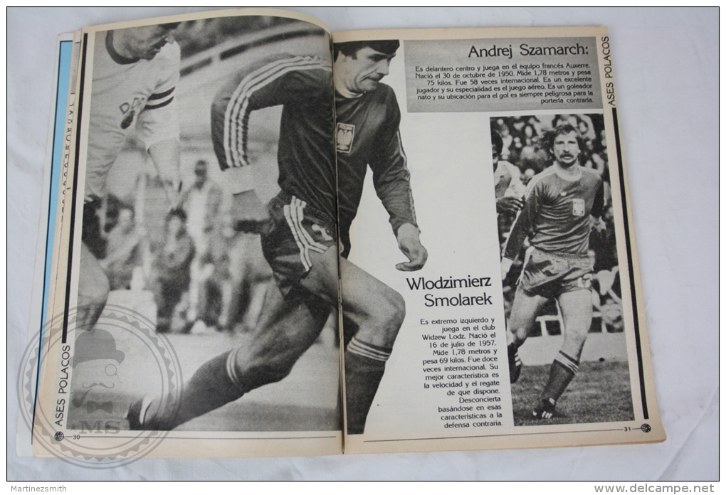 1982 FIFA World Cup - Spanish Magazine - Poland Players & Team - Lato, Boniek... - Libros