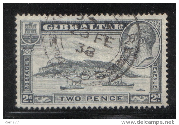 W1024 - GIBILTERRA 1931 , GIORGIO V  N  93 Usato. - Gibilterra