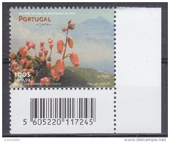 Europa Cept 1999 Azores 1v (corner + Code) ** Mnh (19974) - 1999