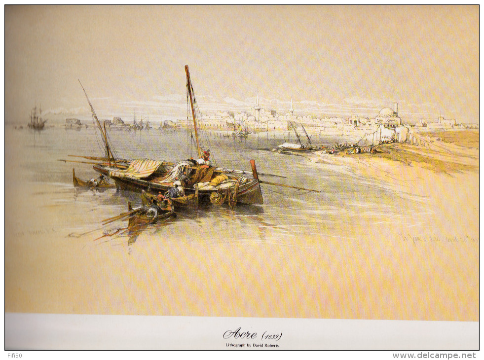 REPRODUCTION D´UNE LITHOGRAPHIE DE DAVID ROBERTS 1839 SAINT JEAN D'ACRE - Other & Unclassified