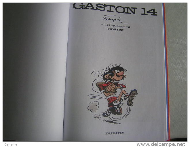 Gaston Lagaffe 14, Franquin Et Les Rubriques De Delporte.1997 - Gaston