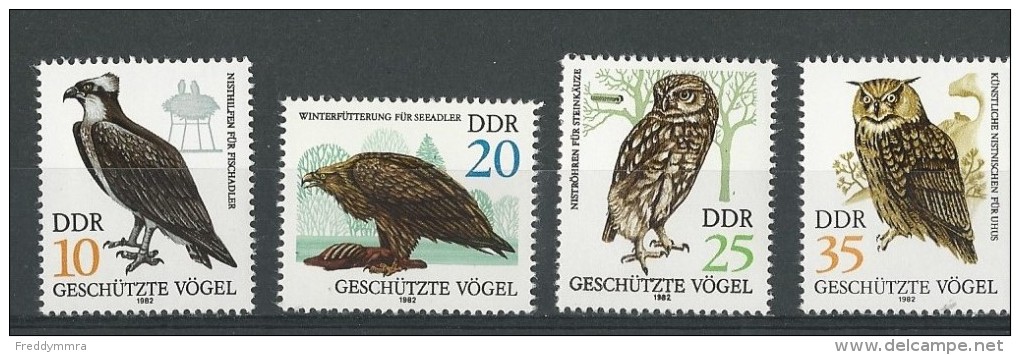 Allemagne DDR: 2352/ 2355 **  Rapaces - Aigles & Rapaces Diurnes