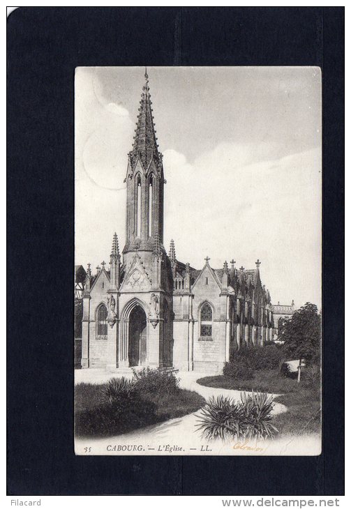 51921     Francia,   Cabourg,  L"Eglise,  VGSB  1905 - Cabourg