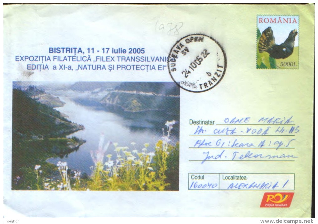 Romania - Postal Stationery Cover 2005 - Protect The Mountain Cock - Cuco, Cuclillos