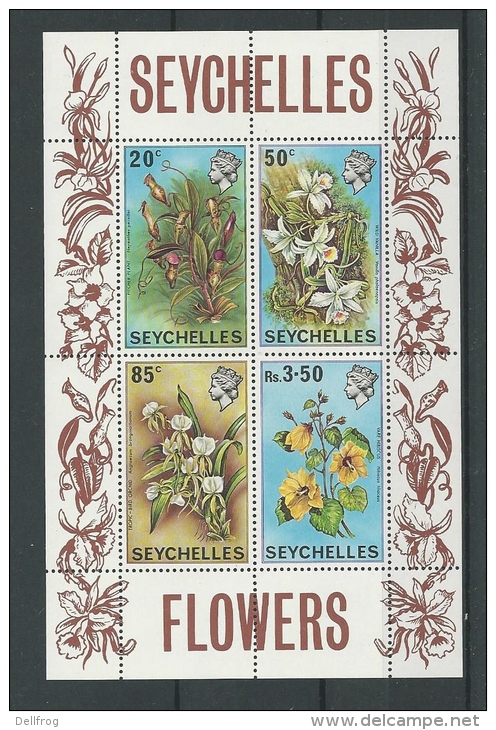 Seychelles 1970 Flowers Minsheet MNH - Seychelles (1976-...)