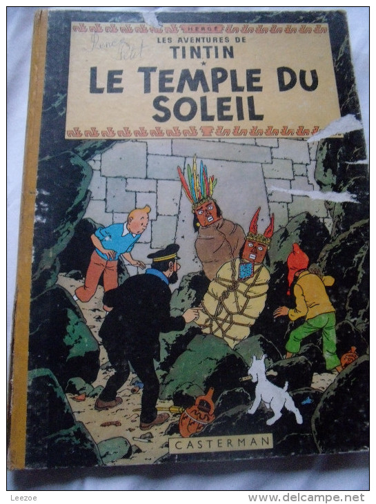 TINTIN LE TEMPLE DU SOLEIL B22 BIS - Tintin