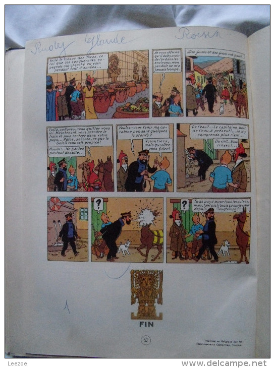 TINTIN LE TEMPLE DU SOLEIL B22 BIS