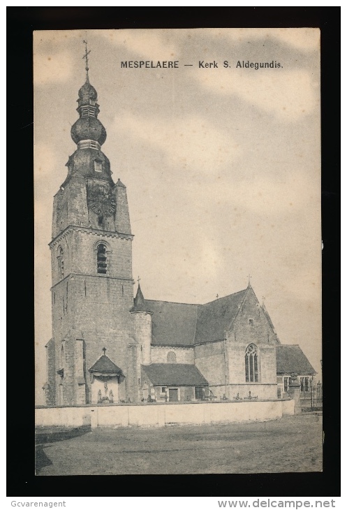 MESPELARE :: KERK S. ALDEGONDE -- ACHTERAAN PLAKKERKENS VAN PLAKBOEK - Dendermonde