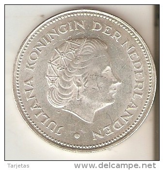 MONEDA DE PLATA DE HOLANDA DE 10 GULDEN DEL AÑO 1970  (COIN) SILVER-ARGENT - Monedas En Oro Y Plata