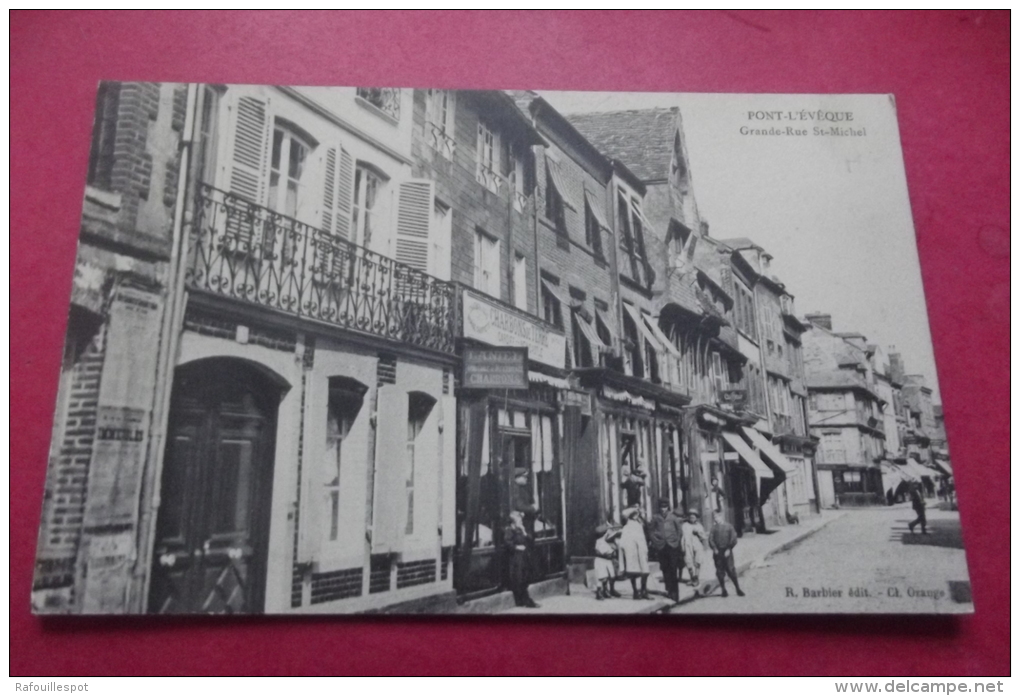 Cp  Pont L Eveque Grande Rue St Michel - Pont-l'Evèque