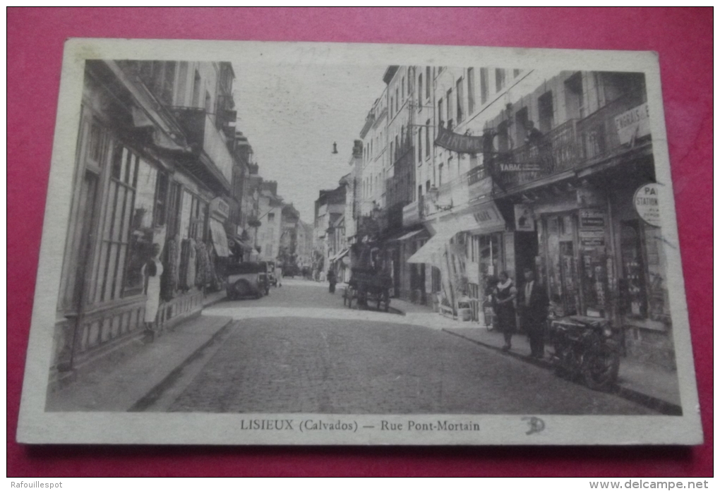 Cp  Lisieux Rue Pont Mortain - Lisieux