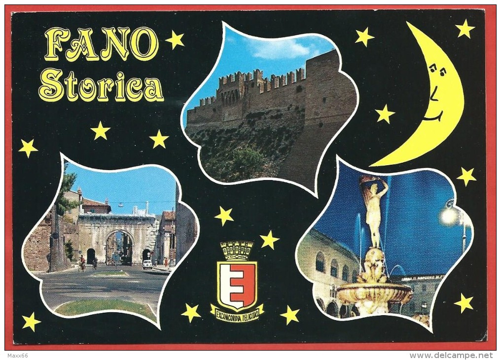 CARTOLINA VG ITALIA - FANO (PU) - Città Storica - 10 X 15 - ANNULLO COEVO 1982 - Fano