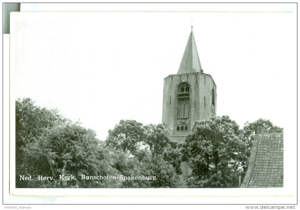 BUNSCHOTEN - SPAKENBURG  * NED. HERV. KERK * ANSICHTKAART * CPA *   (3558L) - Spakenburg