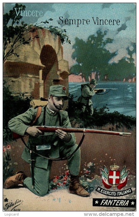 REGIO ESERCITO ITALIANO FANTERIA VINCERE - SPED. IN ZONA DI GUERRA 1915 - Regiments