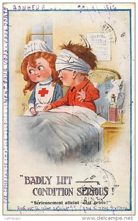 Guerre 1914-18- Ref K586- Illustrateur Donald Mc Gill - Couple D Enfants  - Carte Bon Etat  - - Mc Gill, Donald