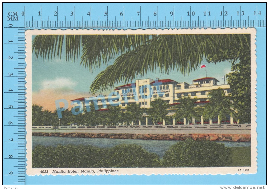 CPSM, Philipines ( Manila Hotel, Manila  ) Linen Postcard Recto/Verso - Philippines