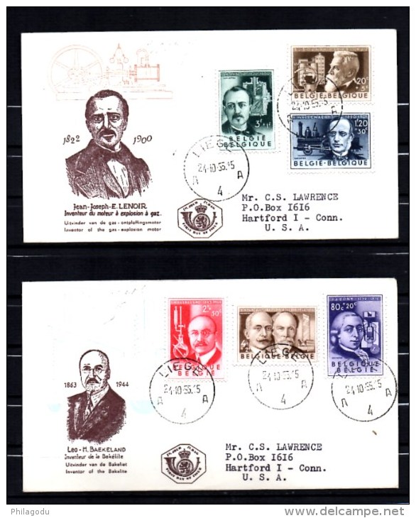 FDC, Série Les Inventeurs, 973 / 978, Cote 75 €, - Briefe U. Dokumente