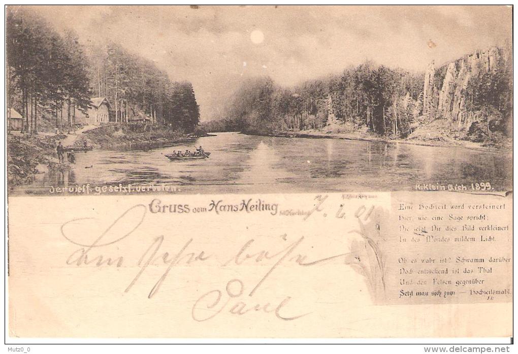 AK 0075  Gruss Vom Hans Heiling Bei Karlsbad  - K. K. Österreich Um 1901 - Tschechische Republik