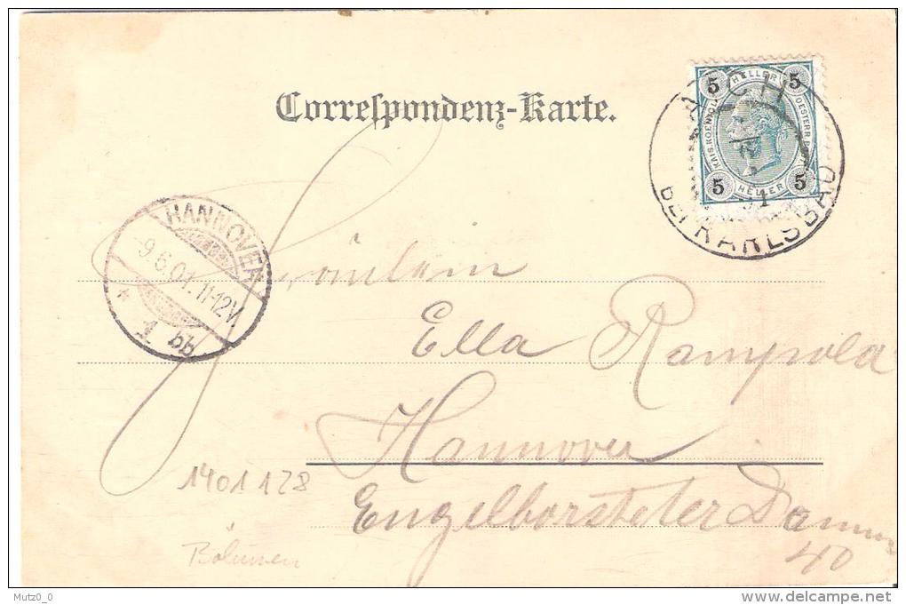 AK 0075  Gruss Vom Hans Heiling Bei Karlsbad  - K. K. Österreich Um 1901 - Tschechische Republik