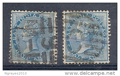 140019422   INDIA  ING.  YVERT  Nº  18/9 - 1858-79 Kronenkolonie