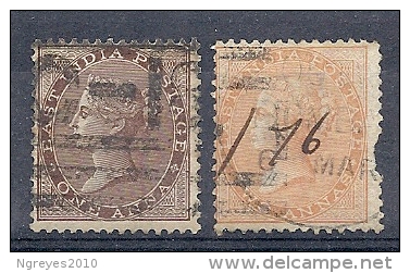 140019428   INDIA  ING.  YVERT  Nº  21/2 - 1858-79 Kronenkolonie