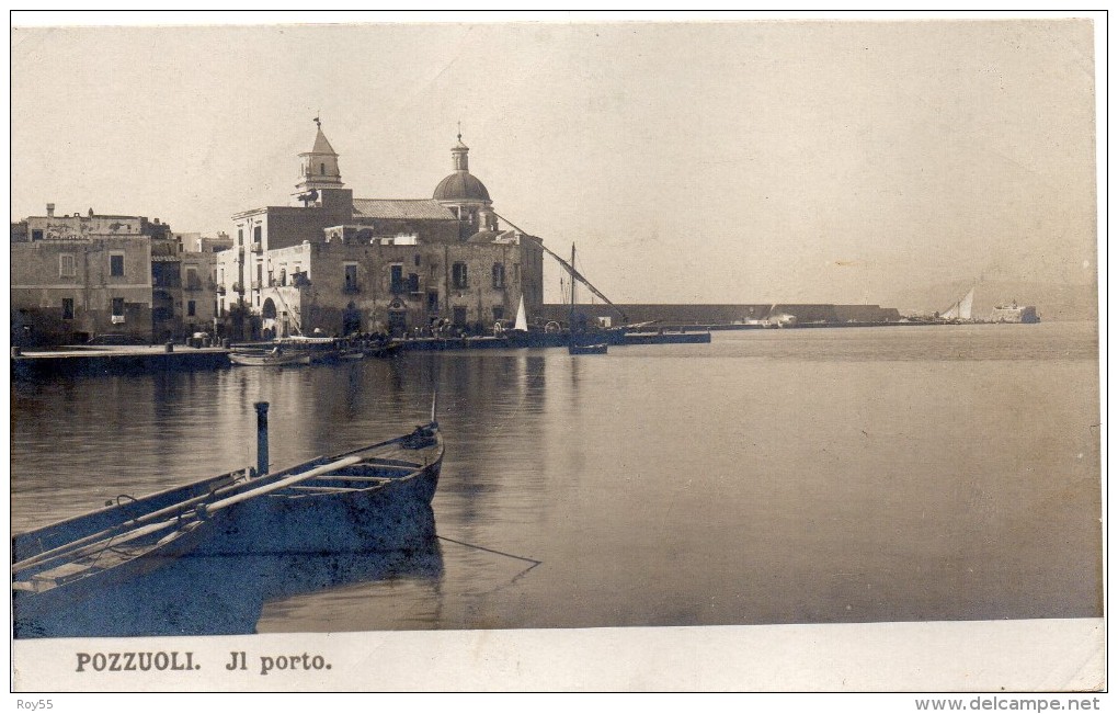 CAMPANIA-POZZUOLI-POZZUOLI IL PORTO VEDUTA PANORAMA PRIMI 900 (TIPO FOT.) - Pozzuoli