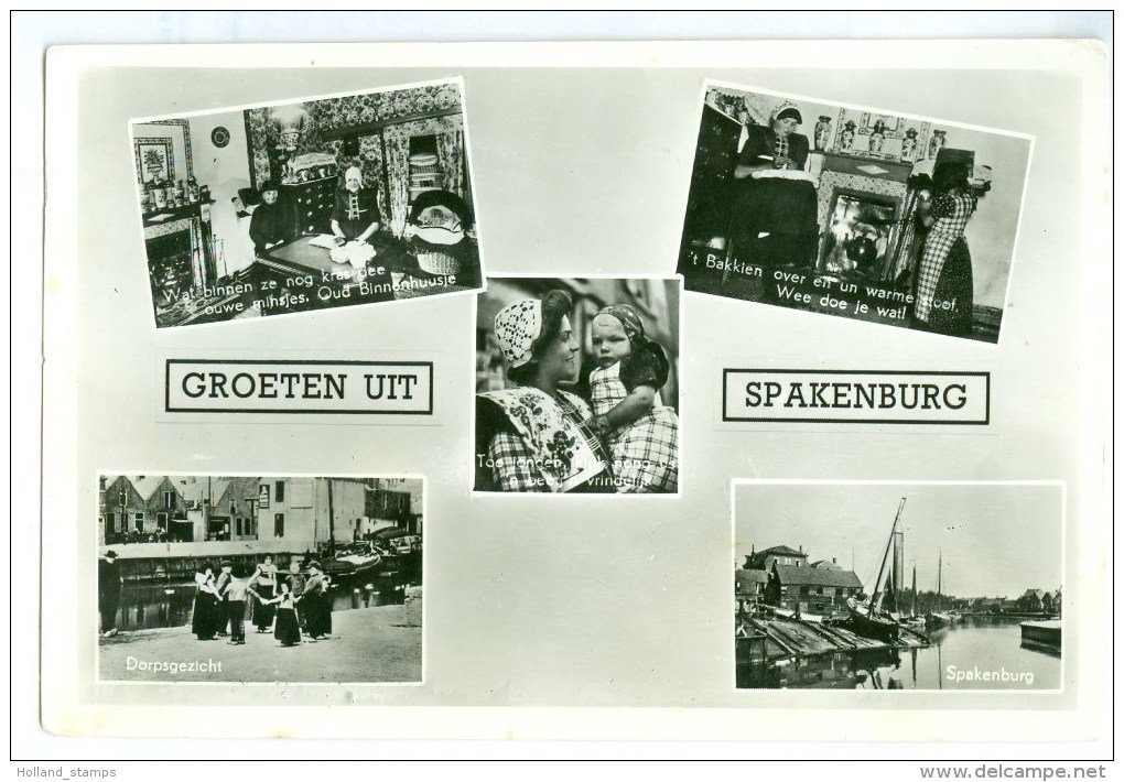 SPAKENBURG  * GROETEN UIT SPAKENBURG * ANSICHTKAART * CPA *   (3558x) - Spakenburg