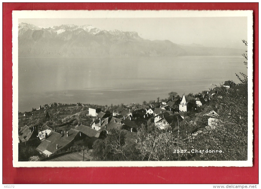 FVD-18 Chardonne Sur Vevey, Lavaux.  Cachet Chardonne 1933 Pour Genève. Soc. Graph. 2527 - Chardonne