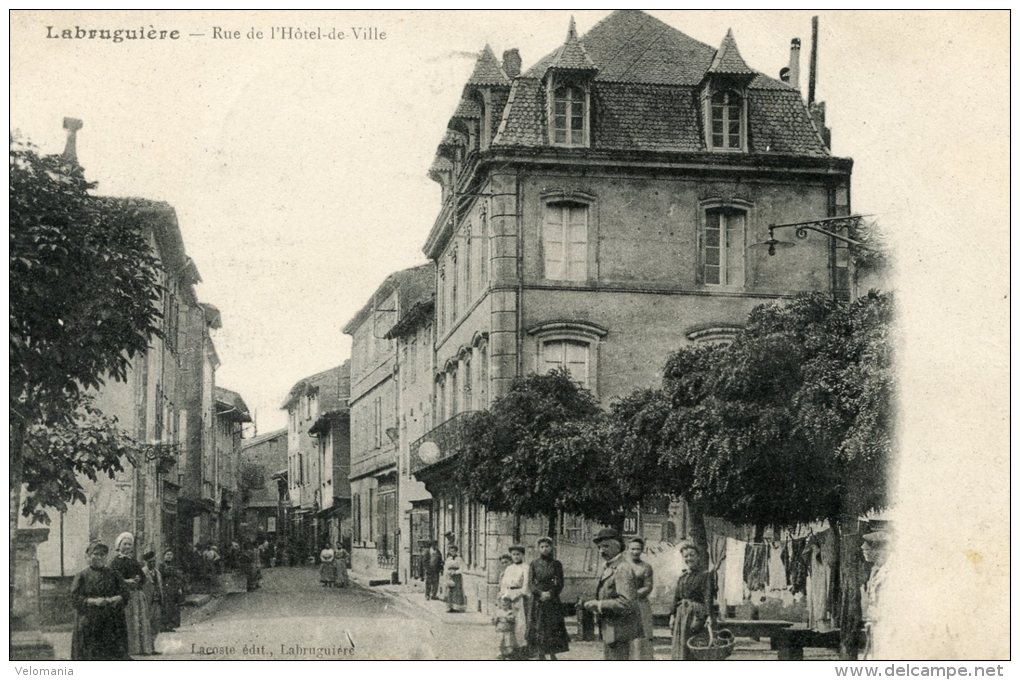 C3574 Cpa 81 Labruguiere - Rue De L'Hôtel De Ville - Labruguière