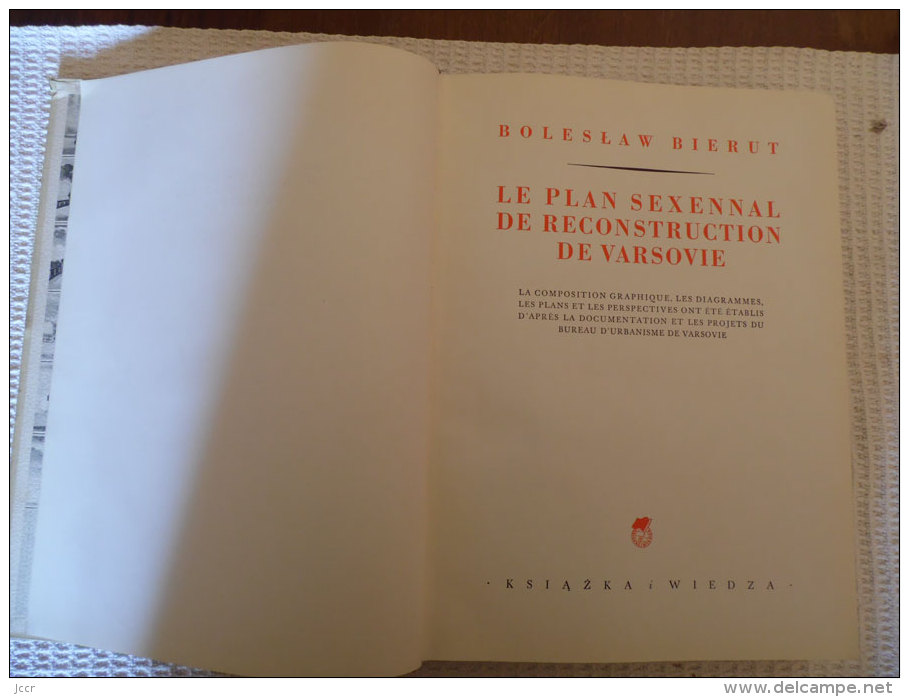 Boleslaw Bierut - Le Plan Sexennal De Reconstruction De Varsovie - 1951 - Autres & Non Classés