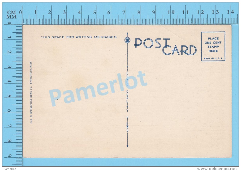 CPSM, Massachusetts ( Municipal Group Springfield ) Linen Postcard Recto/Verso - Springfield