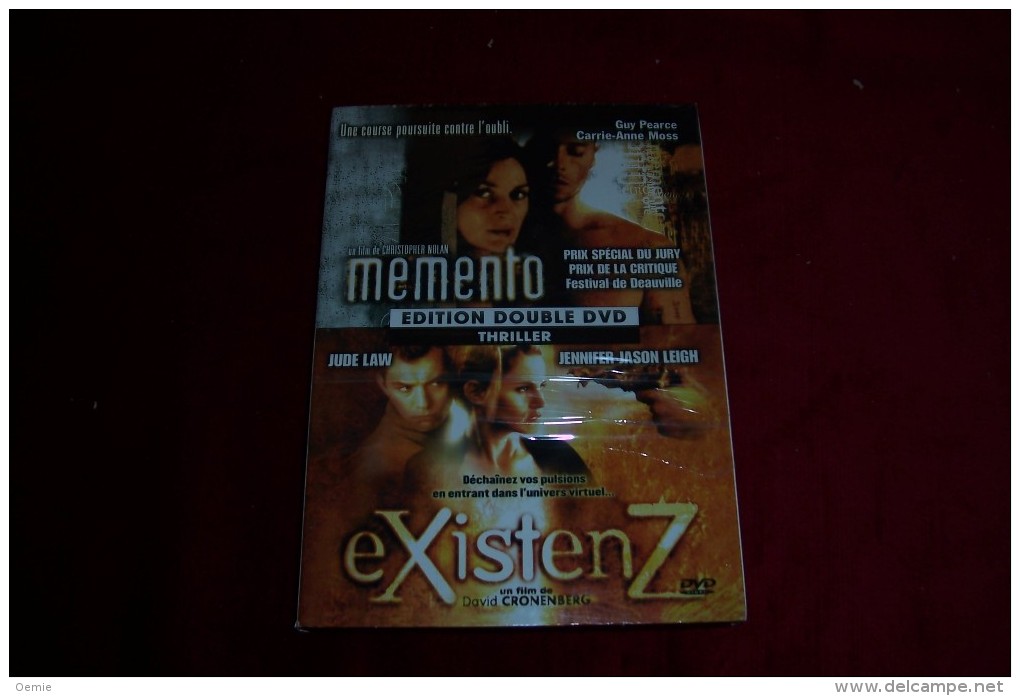 DOUBLE DVD  °  MEMENTO  +  EXISTEN Z - Politie & Thriller