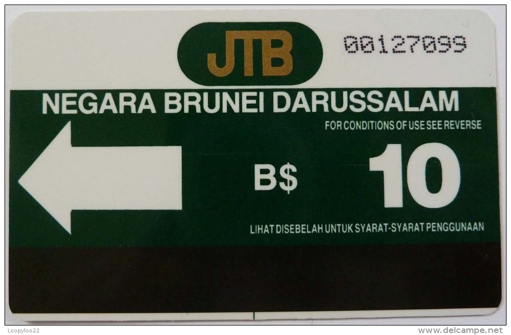 BRUNEI -  Autelca - D1 - Type 2 - With Bar - $10 - Used - Brunei