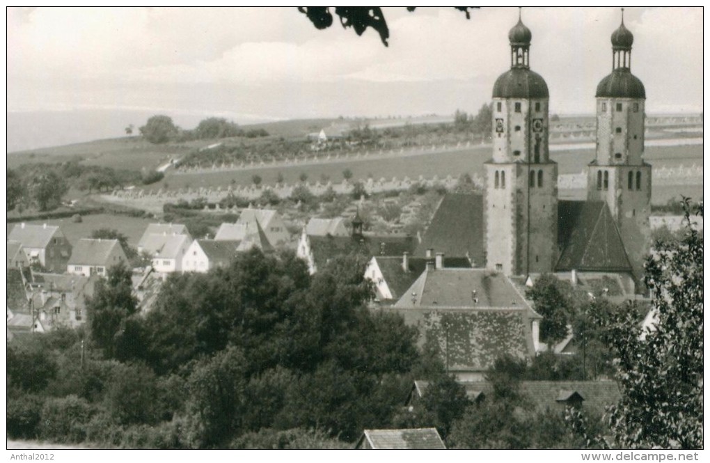 Wemding Bayern Heuernte Blick Auf Wohnhäuser Kirche Sw 60er Gezackt - Donauwoerth