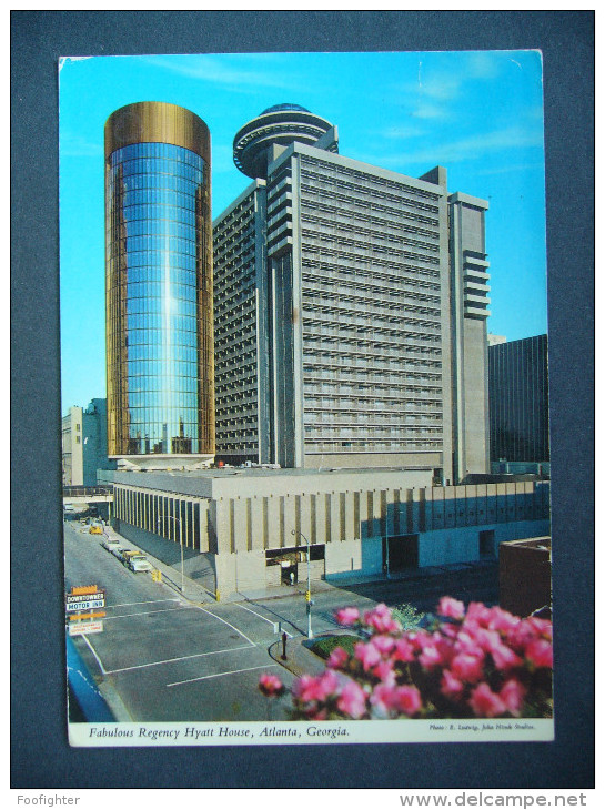 Gerorgia: ATLANTA - Fabulous Regency Hyatt House - Posted 1970s, Back Side Damaged - Atlanta