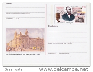 Germany 1997 Heinrich Van Stephan Postal Stationery Postcard Unused (19996) - Geïllustreerde Postkaarten - Ongebruikt
